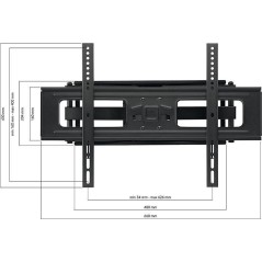 One For All SOLID WM 4661 Mounting Bracket for Flat Panel TVs 32-84" - Ultimate Space-Saving Solution!